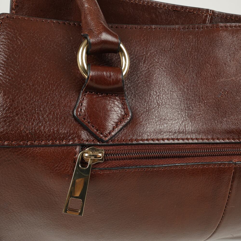 Wilson Leather Top Handle Satchel Brown Leather Purse *No Shoulder Strap - Picture 13 of 15